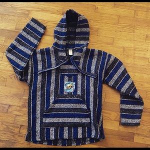 Grateful dead patched poncho